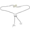 Enchanted Disney Fine Jewelry Sterling Silver and 10K Yellow Gold 1/10 CTTW Tinker Bell Bracelet
