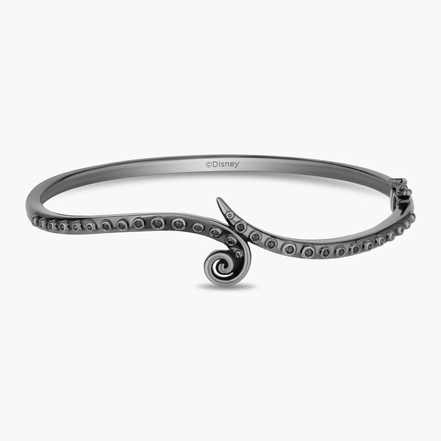 Enchanted Disney Fine Jewelry Black Rhodium Over Sterling Silver with 1/6 CTTW Diamonds Ursula Bracelet