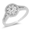 Enchanted Disney Fine Jewelry 10K White Gold with 1/4 CTTW Diamond Elsa Promise Ring