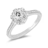 Enchanted Disney Fine Jewelry 14K White Gold with 1 CTTW Diamonds Majestic Princess Engagement Ring