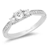 Enchanted Disney Fine Jewelry 14K White Gold With 1/2 CTTW Diamond Majestic Princess Engagement Ring