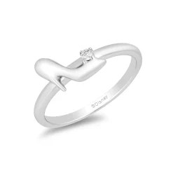 Enchanted Disney Fine Jewelry 10K White Gold with Diamond Accent Cinderella Ring