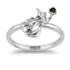 Enchanted Disney Fine Jewelry Sterling Silver Green Tourmaline Aurora Fauna Fairy Ring