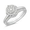 Enchanted Disney Fine Jewelry 14K White Gold with 1/3 CTTW Diamond and Amethyst Ariel Bridal Set