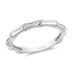 Enchanted Disney Fine Jewelry 10K White Gold 1/20 CTTW Diamond Mulan Fashion Ring