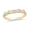 Enchanted Disney Fine Jewelry 14K Yellow Gold with 1/4 CTTW Diamond Snow White Anniversary Band Ring
