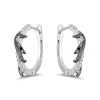 Enchanted Disney Fine Jewelry Black Rhodium over Sterling Silver with 1/10 CTTW Maleficent Earrings