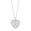 Enchanted Disney Fine Jewelry Sterling Silver 1/5 CTTW Majestic Princess Fashion Pendant Necklace