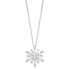 Enchanted Disney Fine Jewelry Sterling Silver Diamond Accent Elsa Snowflake Pendant Necklace