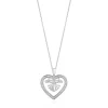 Enchanted Disney Fine Jewelry Sterling Silver with 1/5 CTTW Disney Fashion Ariel Pendant Necklace