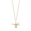 Enchanted Disney Fine Jewelry 10K Yellow Gold with Diamond Accent Jasmine's Aladdin Live Action Pendant Necklace