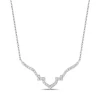 Enchanted Disney Fine Jewelry Sterling Silver with 1/4 CTTW Diamond Jasmine Necklace