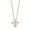 Enchanted Disney Fine Jewelry 10K Rose Gold Diamond Accent Aurora Pendant Necklace