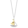 Enchanted Disney Fine Jewelry 14K Yellow Gold Over Sterling Silver Diamonds Moana Necklace