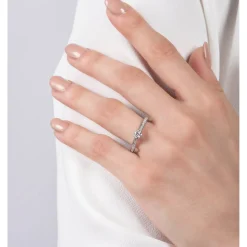 Enchanted Disney Fine Jewelry 10K White Gold with 1/2 CTTW Cinderella Engagement Ring