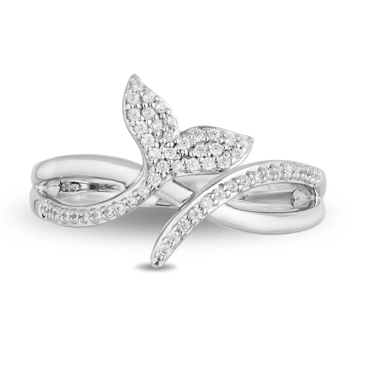 Enchanted Disney Fine Jewelry Sterling Silver 1/7 CTTW Ariel Ring