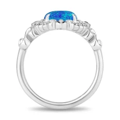 Enchanted Disney Fine Jewelry Sterling Silver with Dimond Accents Cinderella Ring