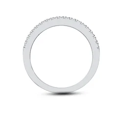 Enchanted Disney Fine Jewelry 14K White Gold And 1/4 CTTW Diamond Belle Wedding Band