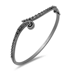 Enchanted Disney Fine Jewelry Black Rhodium Over Sterling Silver with 1/6 CTTW Diamonds Ursula Bracelet