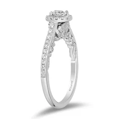 Enchanted Disney Fine Jewelry 14K White Gold with 3/4 CTTW Diamonds Ariel Engagement Ring