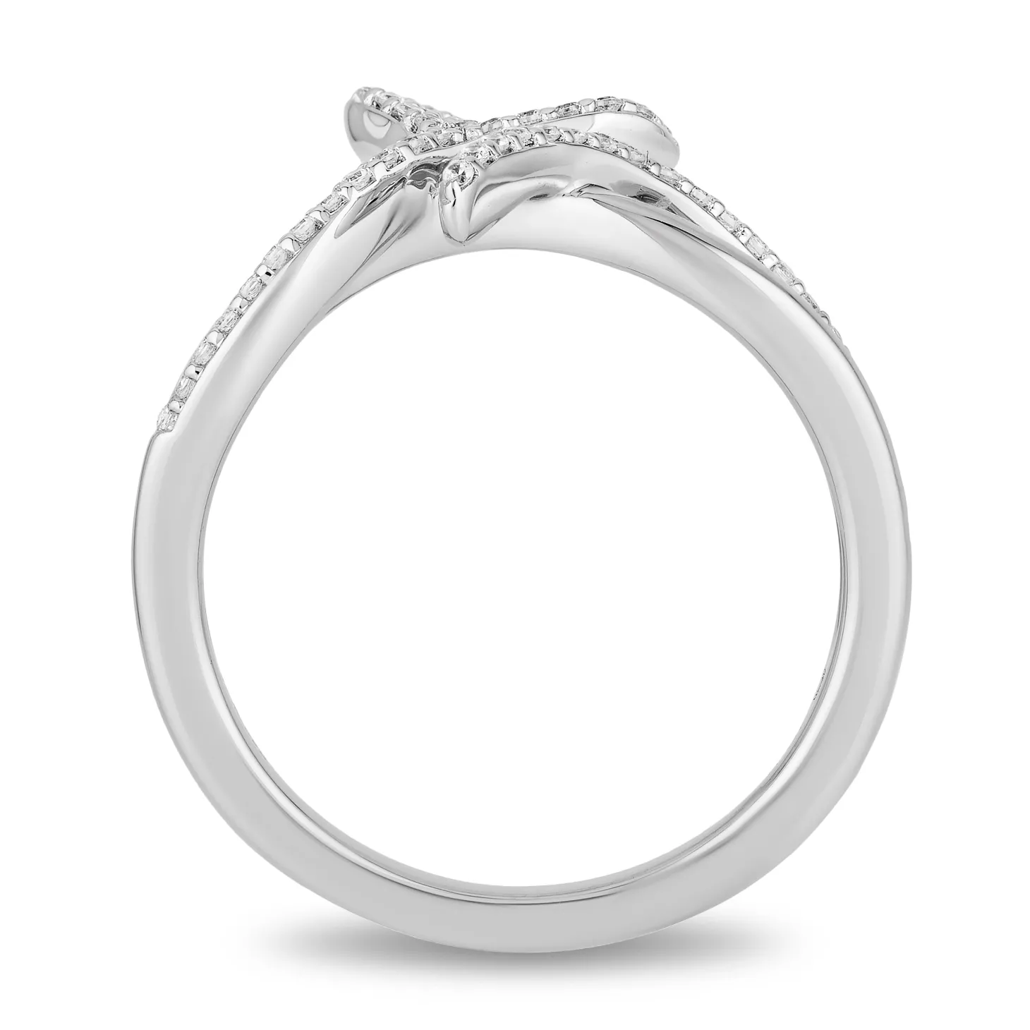 Enchanted Disney Fine Jewelry Sterling Silver 1/7 CTTW Ariel Ring