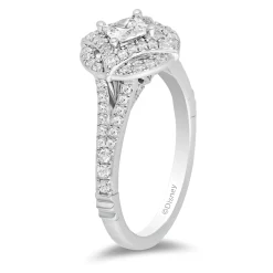 Enchanted Disney Fine Jewelry 14K White Gold with 1 CTTW Diamonds Majestic Princess Engagement Ring
