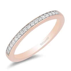 Enchanted Disney Fine Jewelry 14K Rose Gold with 1/2 CTTW Diamond Belle Bridal Set