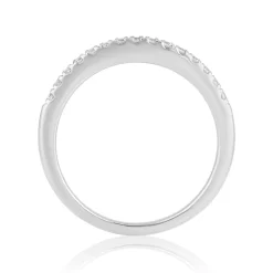 Enchanted Disney Fine Jewelry 14K White Gold and Rose Gold with 1/2 CTTW Ariel Shell Bridal Set
