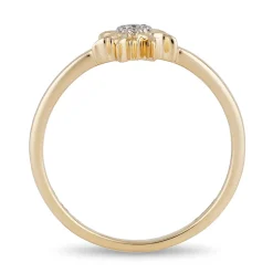 Enchanted Disney Fine Jewelry 10K Yellow Gold with Diamond Accent Rapunzel Sun Ring