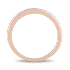Enchanted Disney Fine Jewelry 14K Rose Gold with 1/2 CTTW Diamond Belle Bridal Set