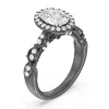 Enchanted Star Lab Grown Diamond 14K Gold Maleficent Halo Engagement Ring