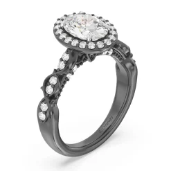 Enchanted Star Lab Grown Diamond 14K Gold Maleficent Halo Engagement Ring