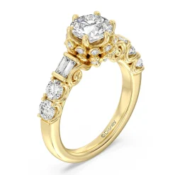 Enchanted Star Lab Grown Diamond 14K Gold Cinderella Engagement Ring