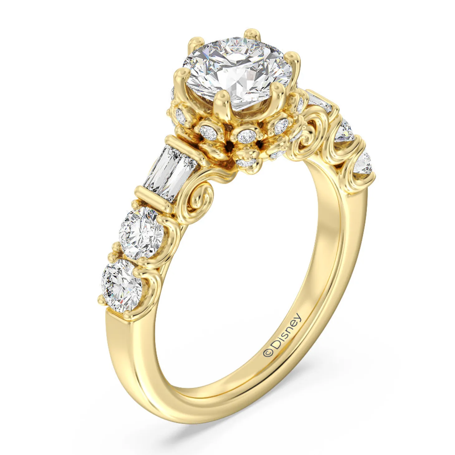 Enchanted Star Lab Grown Diamond 14K Gold Cinderella Engagement Ring