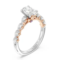 Enchanted Star Lab Grown Diamond 14K Gold Rapunzel Magic Flower Engagement Ring