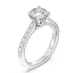Enchanted Star Lab Grown Diamond 14K Gold Aurora Engagement Ring with Hidden Accent Details
