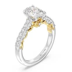 Enchanted Star Lab Grown Diamond 14K Gold Belle Rose Engagement Ring