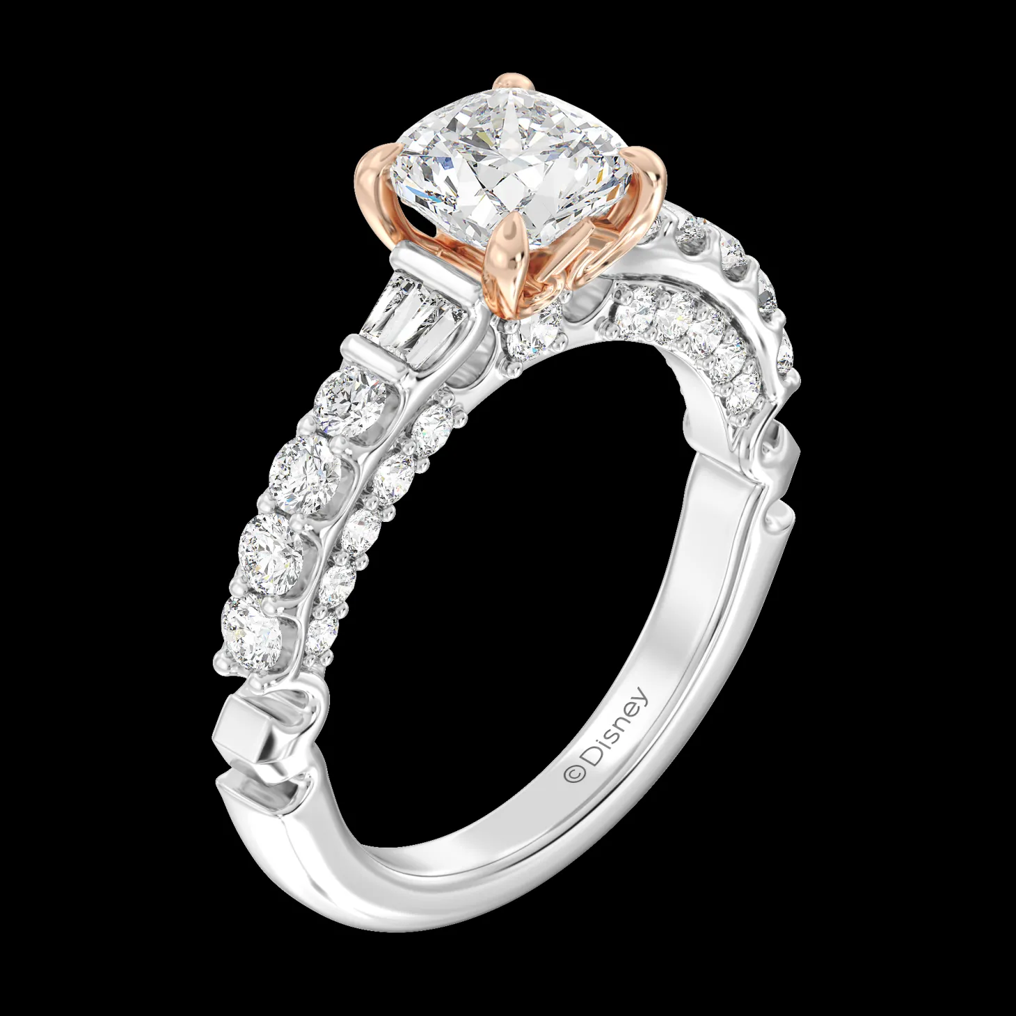Enchanted Star Lab Grown Diamond 14K Gold Aurora Crown Engagement Ring
