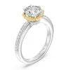 Enchanted Star Lab Grown Diamond 14K Gold Ariel Seashell Basket Engagement Ring