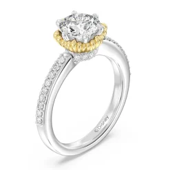 Enchanted Star Lab Grown Diamond 14K Gold Ariel Seashell Basket Engagement Ring