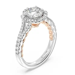 Enchanted Star Lab Grown Diamond 14K Gold Ariel Halo Engagement Ring