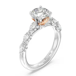 Enchanted Star Lab Grown Diamond 14K Gold Ariel Seashell Engagement Ring