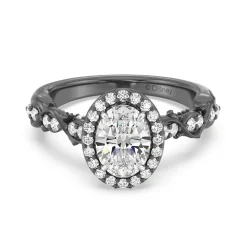 Enchanted Star Lab Grown Diamond 14K Gold Maleficent Halo Engagement Ring