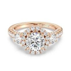 Enchanted Star Lab Grown Diamond 14K Gold Cinderella Side Stone Engagement Ring