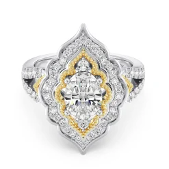 Enchanted Star Lab Grown Diamond Jasmine Arabesque Engagement Ring