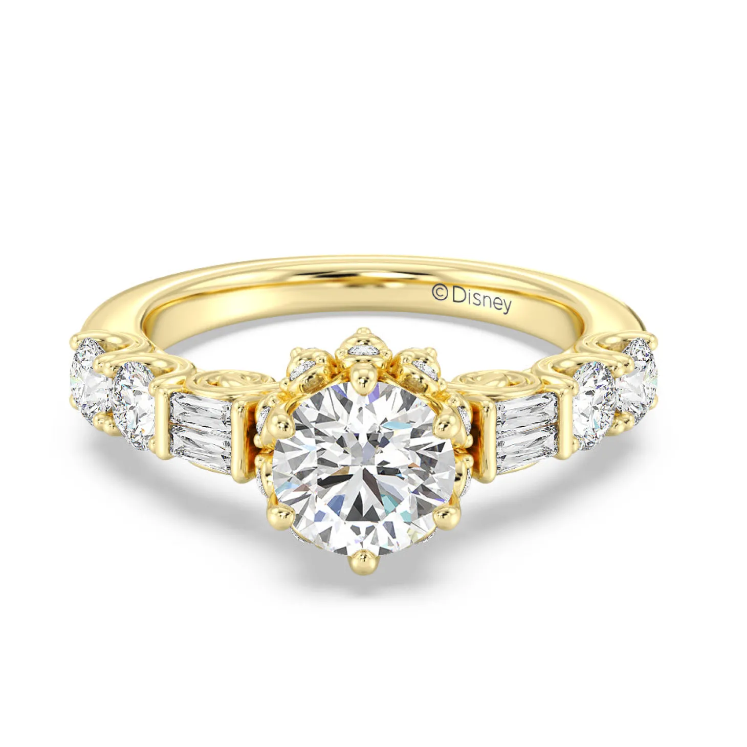 Enchanted Star Lab Grown Diamond 14K Gold Cinderella Engagement Ring