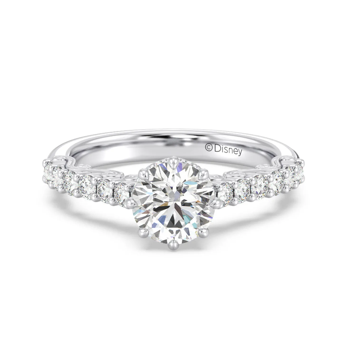 Enchanted Star Lab Grown Diamond 14K Gold Cinderella Filigree Engagement Ring