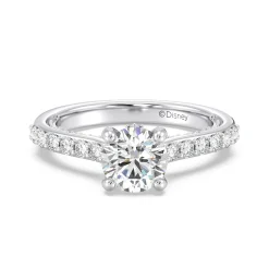 Enchanted Star Lab Grown Diamond 14K Gold Aurora Engagement Ring with Hidden Accent Details