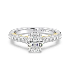 Enchanted Star Lab Grown Diamond 14K Gold Belle Rose Engagement Ring