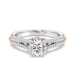 Enchanted Star Lab Grown Diamond 14K Gold Ariel Mermaid Fin Engagement Ring